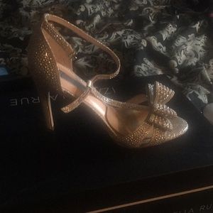 I.N.C Swarovski crystal heel. 5 inches, worn once.